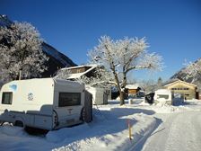 Walch's Camping mit Blick auf den Rätikon